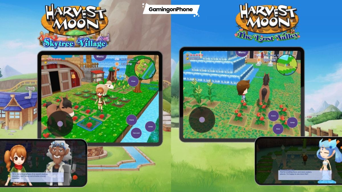 Harvest Moon: The Lost Valley and Harvest Moon: Skytree Village are now available on mobile, bringing two classic farming sim experiences